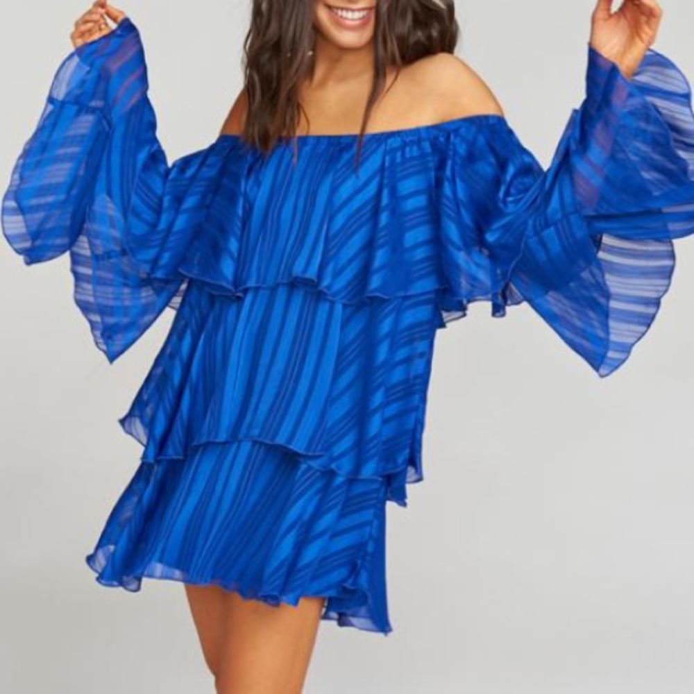 NWT Show Me Your Mumu Chicka Chicka Dress - in Flutter Stripe